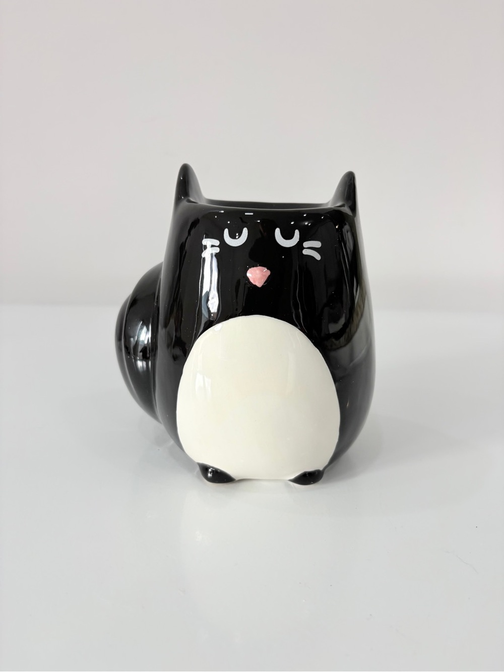 Abbott Tuxedo Cat Ceramic Candle Oil Warmer
